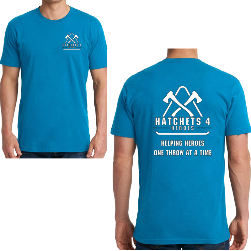 Blue Round Neck T-Shirts Main Image